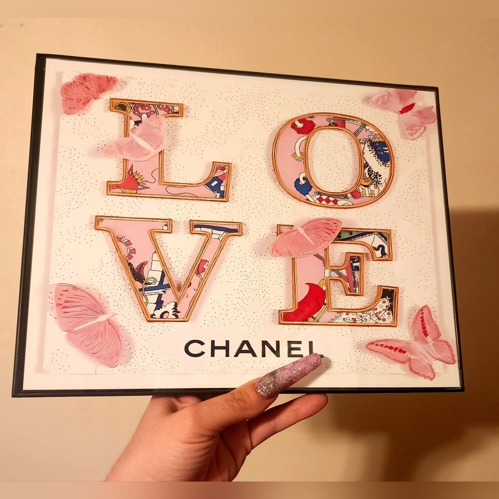 Chanel 8 1/2"x11" Framed Wall Art